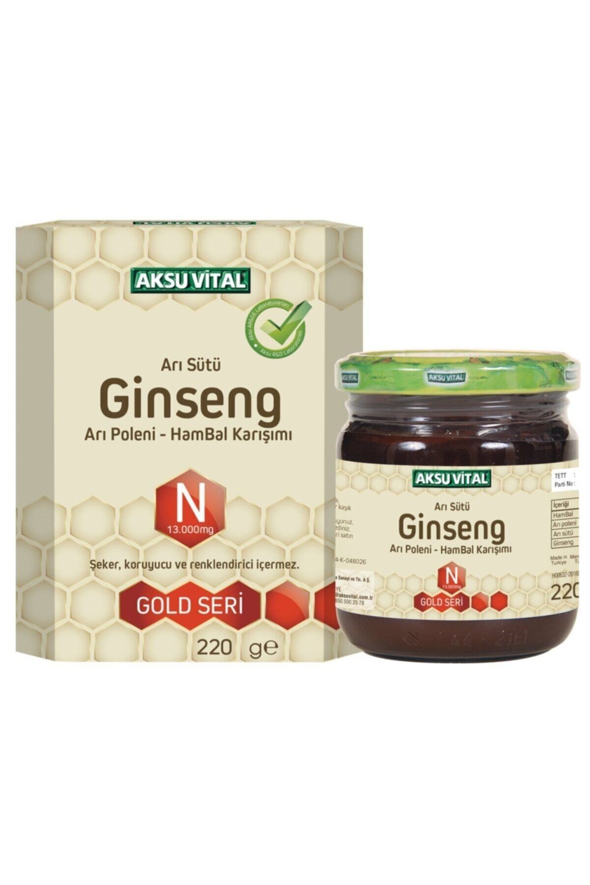 Arı Sütü Ginseng Arı Poleni Ham Bal Karışımı 13000mg 220g