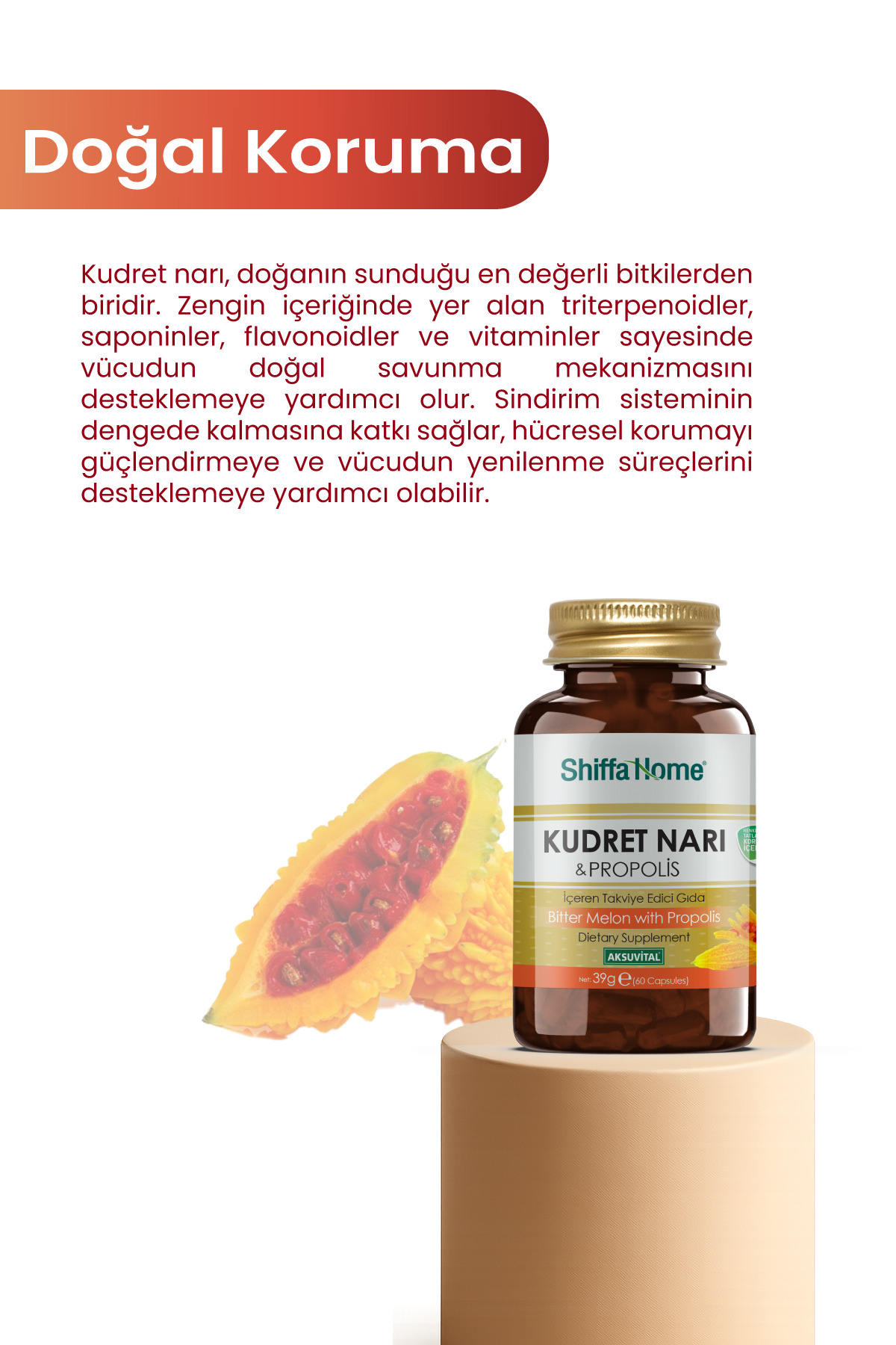Shiffa Home Kudret Narı Propolis 60 Kapsül