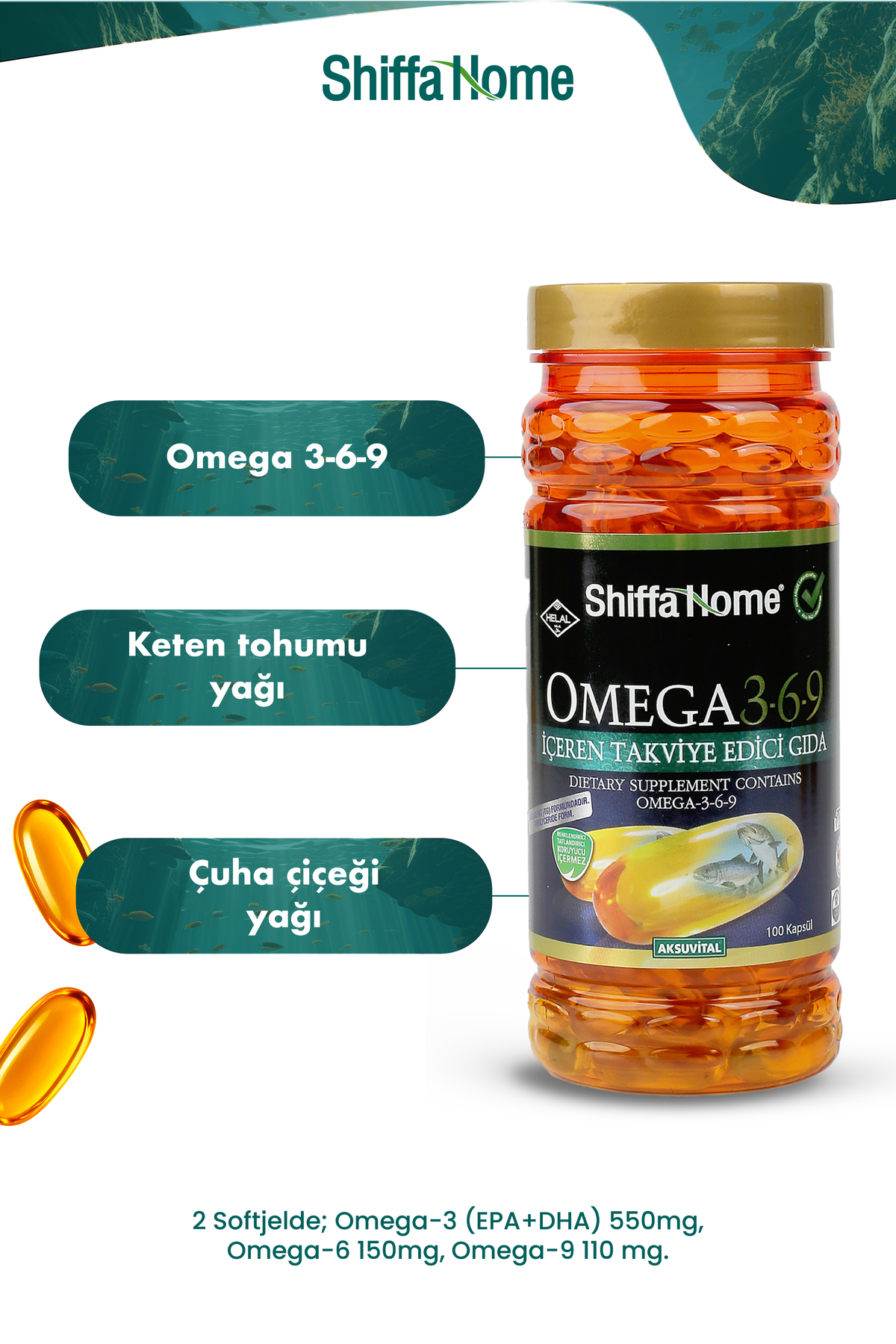 Shiffa Home Omega 3-6-9 Soft Jel 1000x100 Softjel