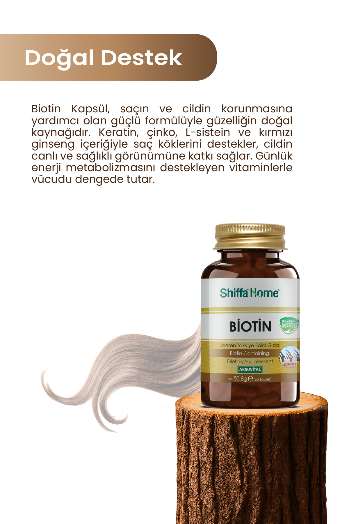 Biotin 60 Kapsül B7 Vitamini