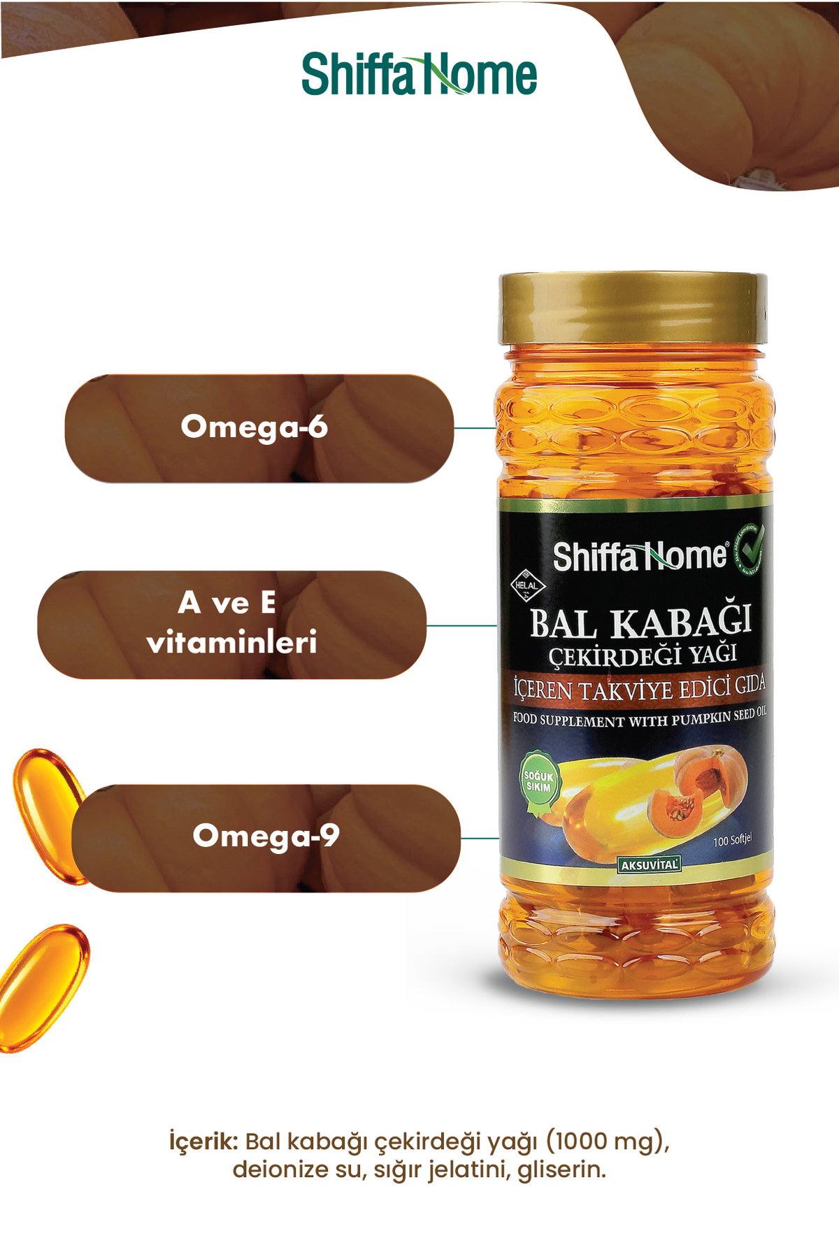 Kabak Çekirdeği Yağı Sofjel