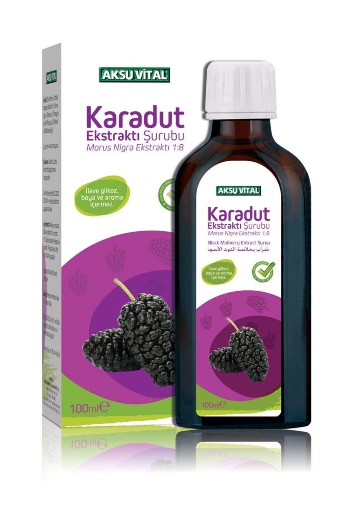 Aksuvital Karadut Özü Ekstraktı Şurubu 100 ml