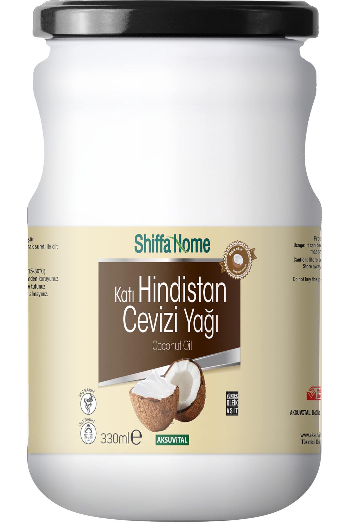 Hindistan Cevizi Yağ 330 Ml Soğuk Sıkım