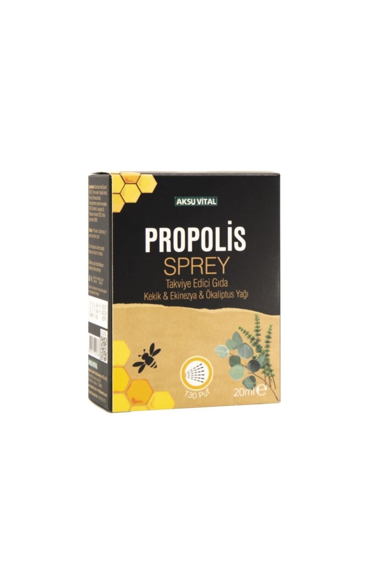 Propolisli Boğaz Spreyi 20 ml Kekik Ekinezya Okaliptus Ilaveli