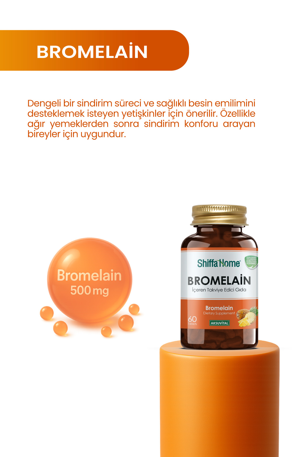 Bromelain 60 Tablet