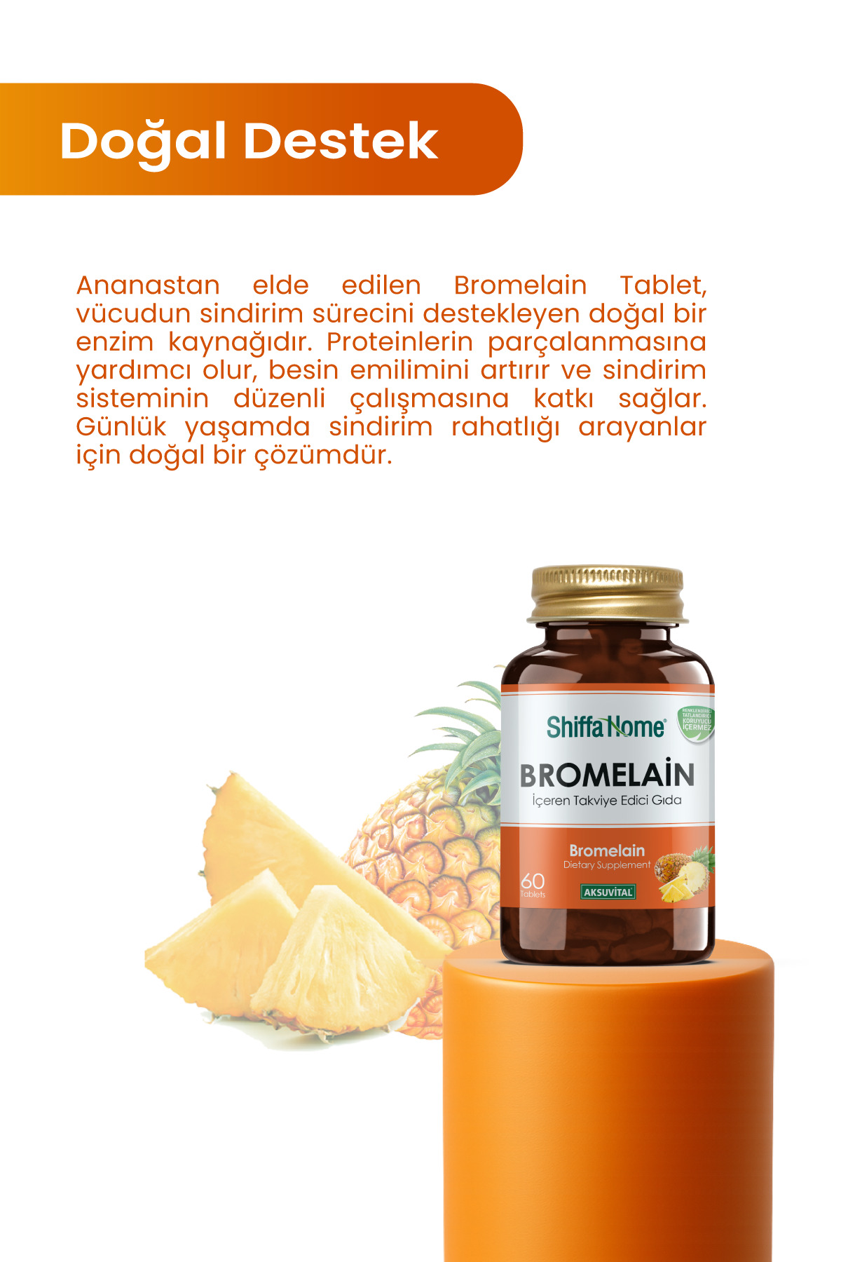 Bromelain 60 Tablet