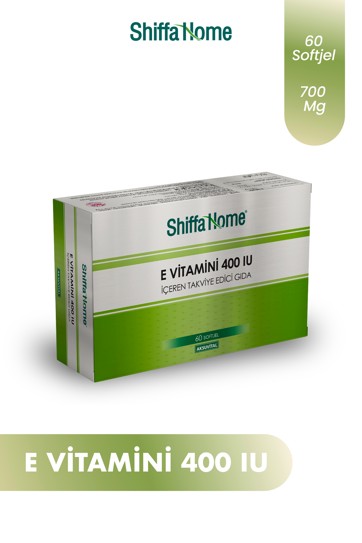 E VİTAMİNİ 400 IU 700 MG X 60 SOFTGEL
