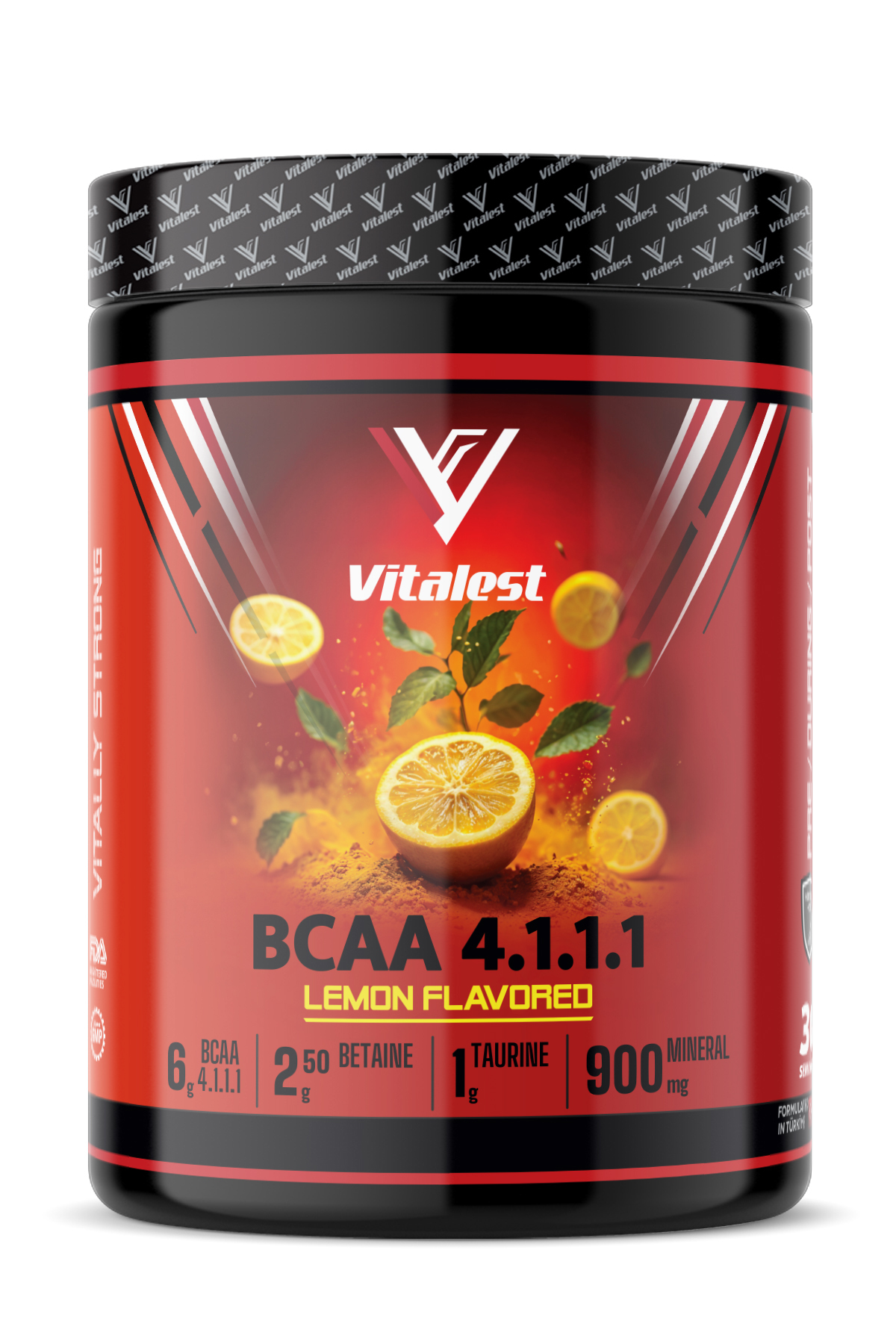 BCAA 4:1:1 300 g Limon | 6 g BCAA (Lösin 4 g, İzolösin 1 g, Valin 1 g)