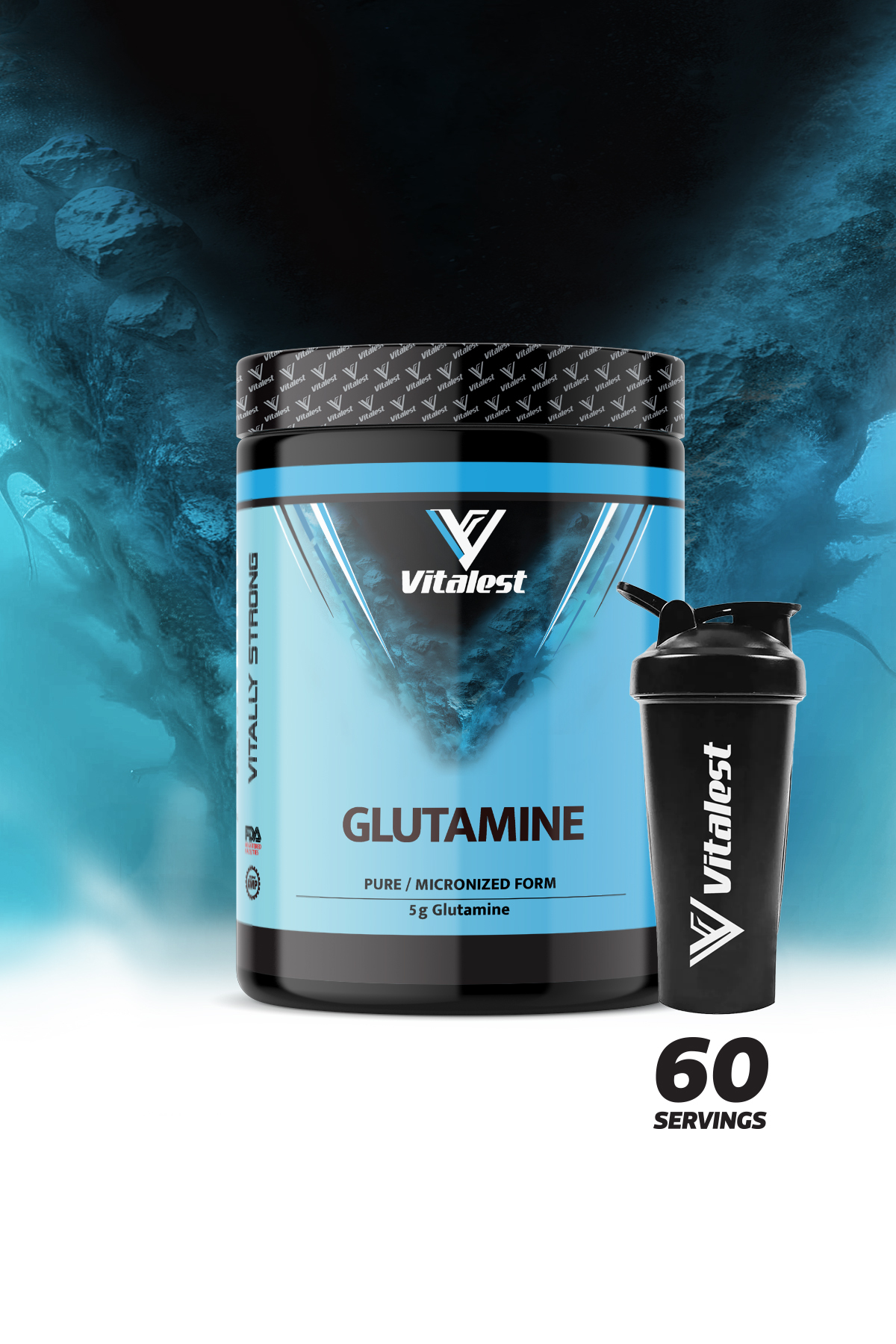 Glutamin Pure / Micronized Form 300 Gr.