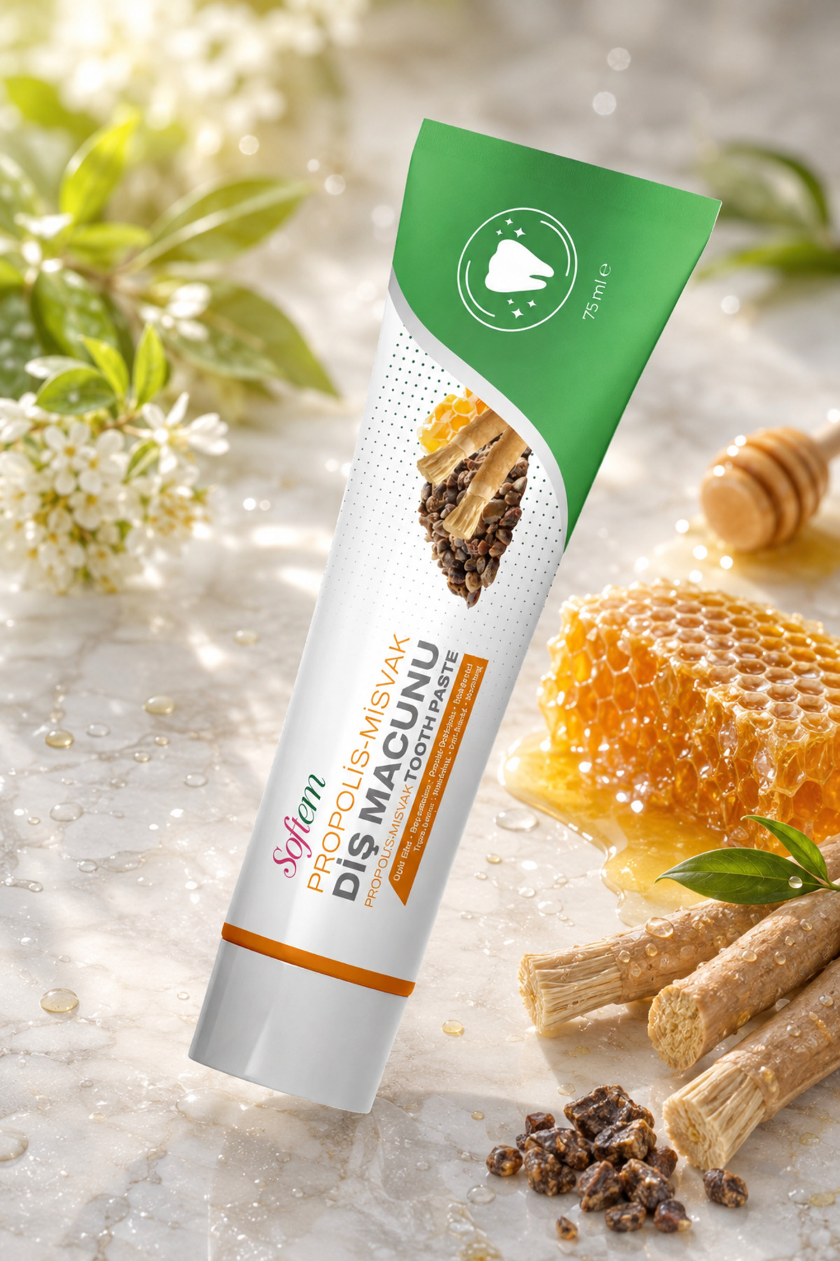 PROPOLİS ve MİSVAKLI DİŞ MACUNU - 75ML