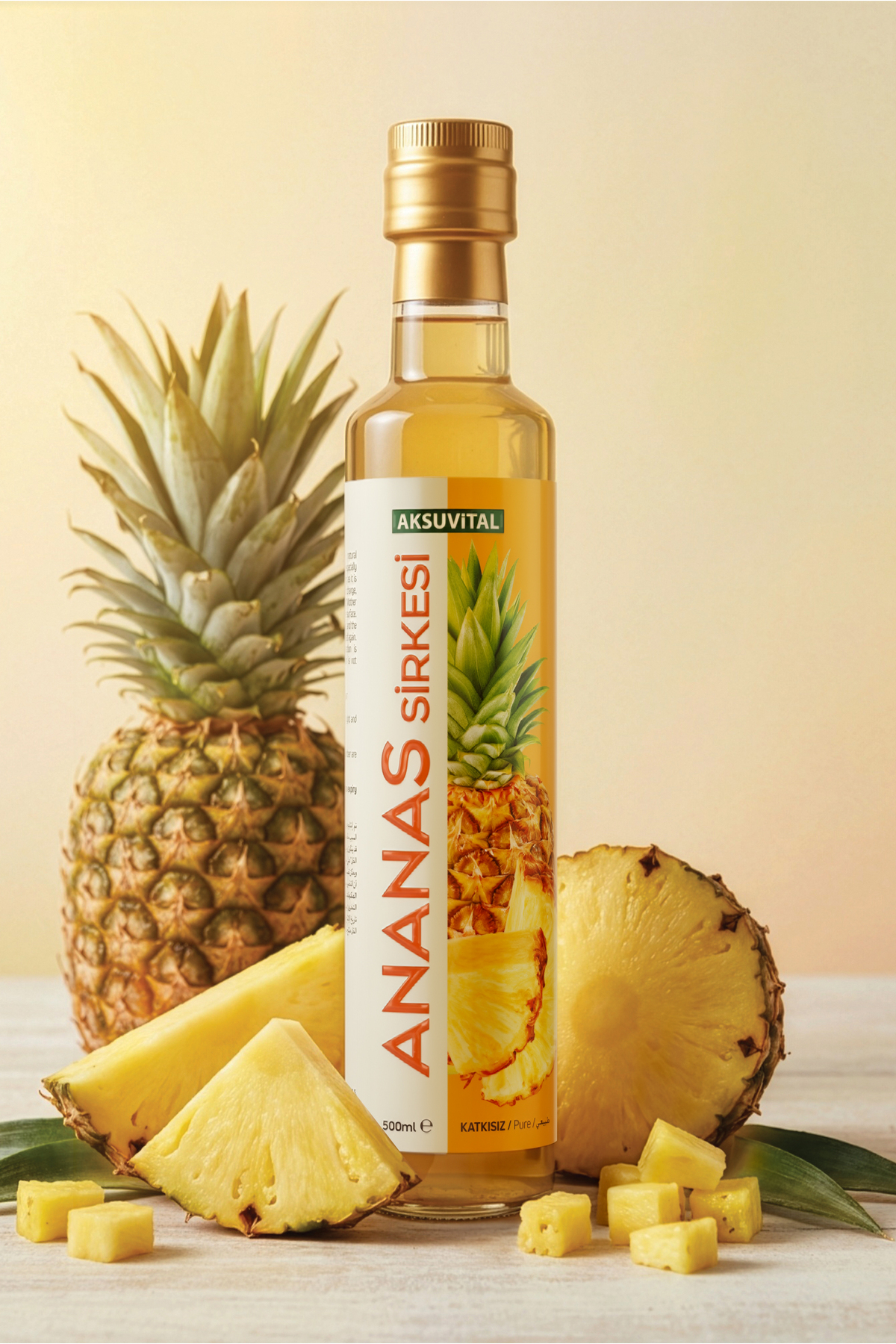 Ananas Sirkesi 500 ml - Katkısız, Doğal Fermantasyon