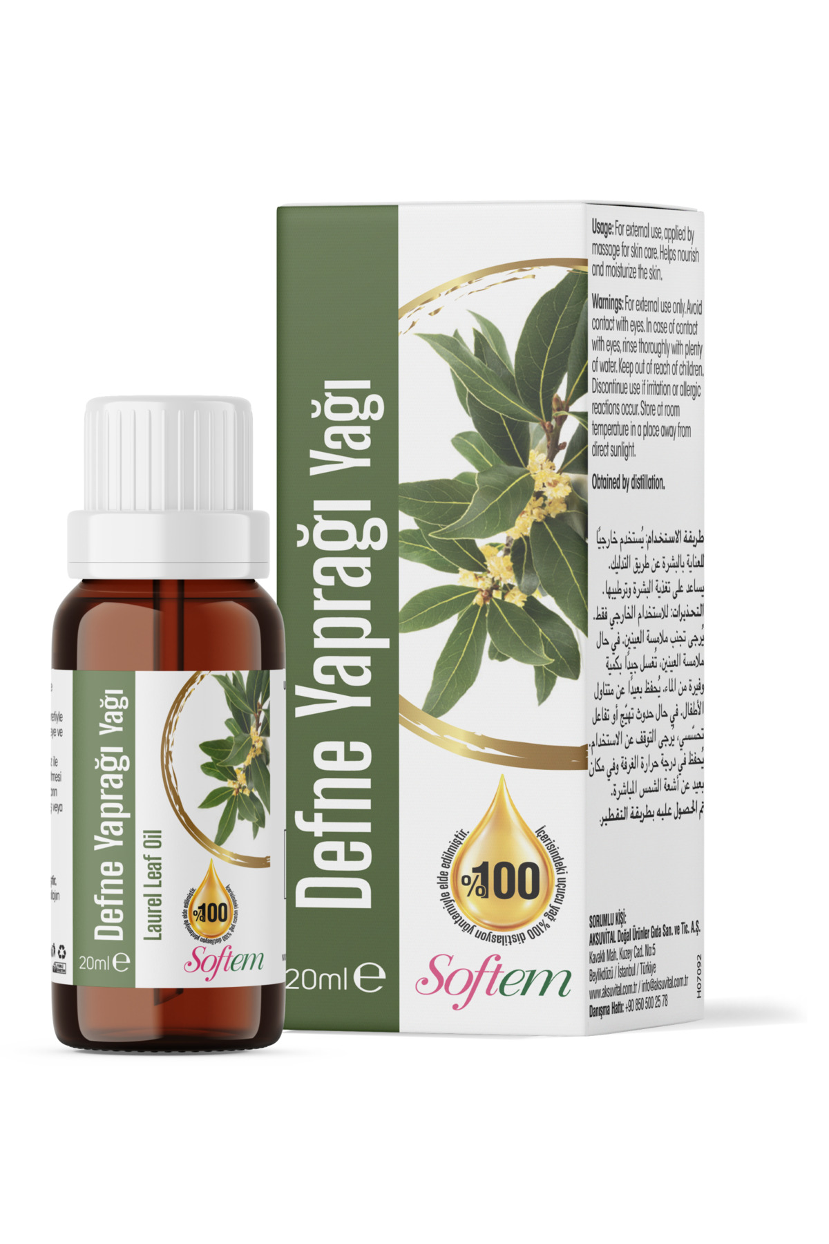 DEFNE YAPRAĞI YAĞI 20ML