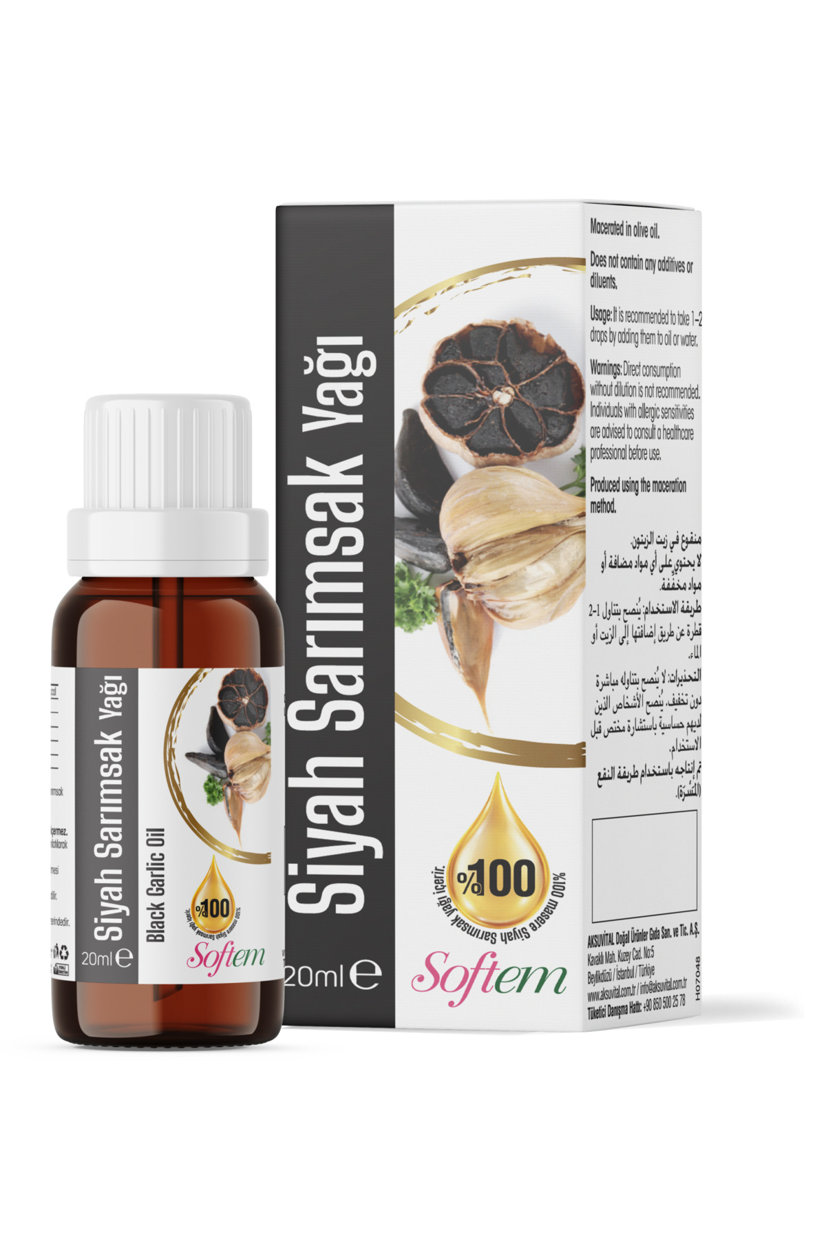 SİYAH SARIMSAK YAĞI 20ML