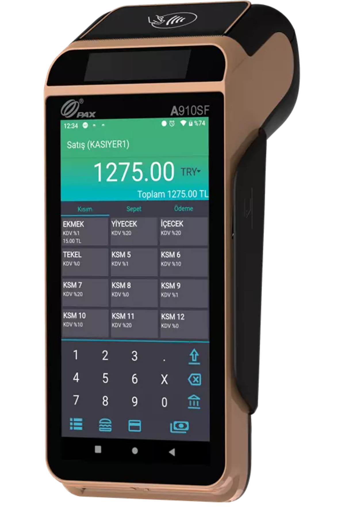A910SF Android Yazarkasa Pos