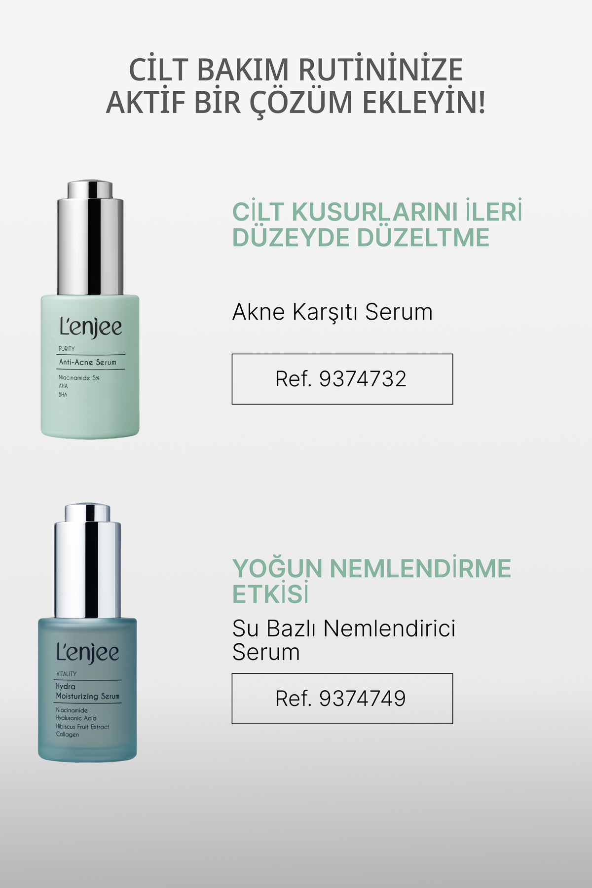 Sivilce ve Akne Karşıtı Cilt Bakım Kremi | Anti-Acne Skincare Cream (Niacinamide, AHA, BHA)