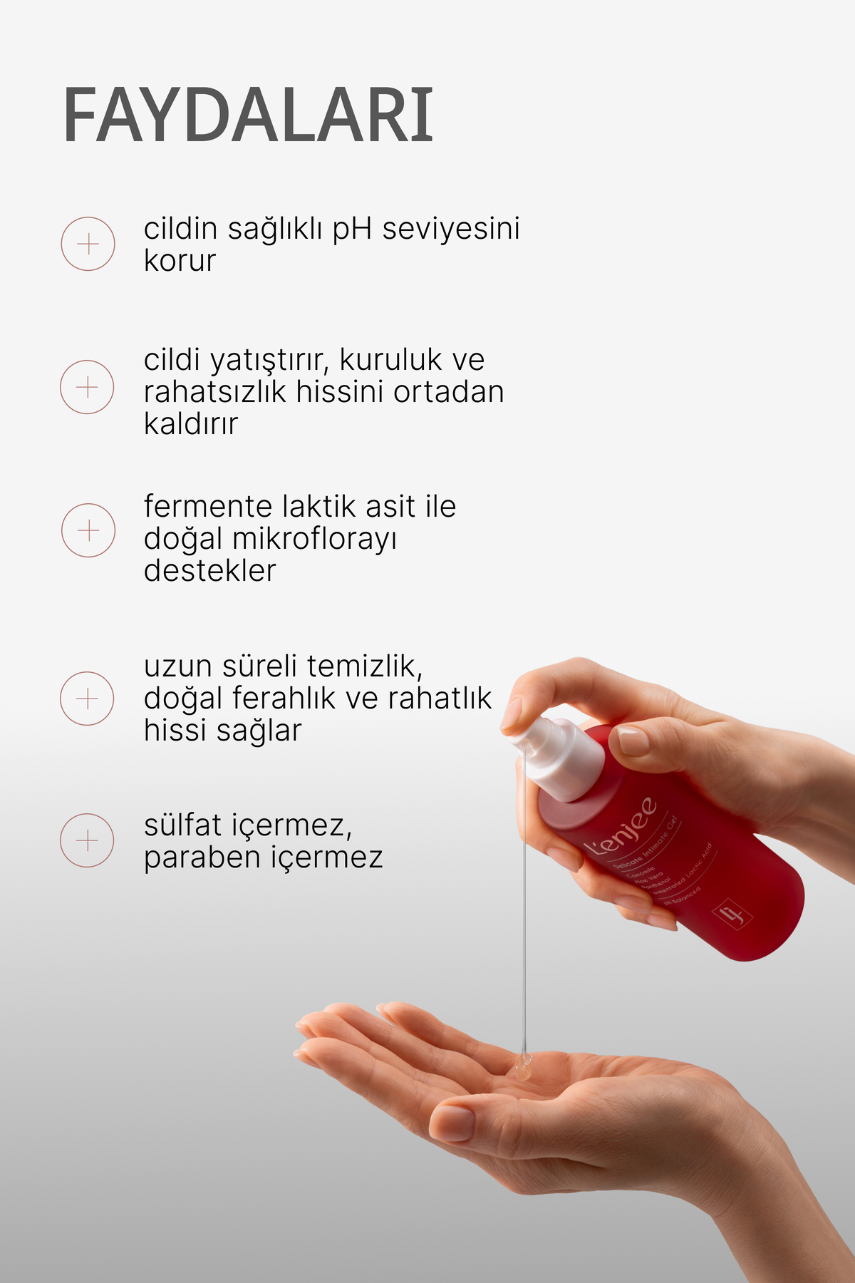 İntim Temizleme Jeli - Fermente Laktik Asit, Papatya & Pantenol İçerikli pH Dengeli Hassas Bölge Temizleme Jeli - 250 ml