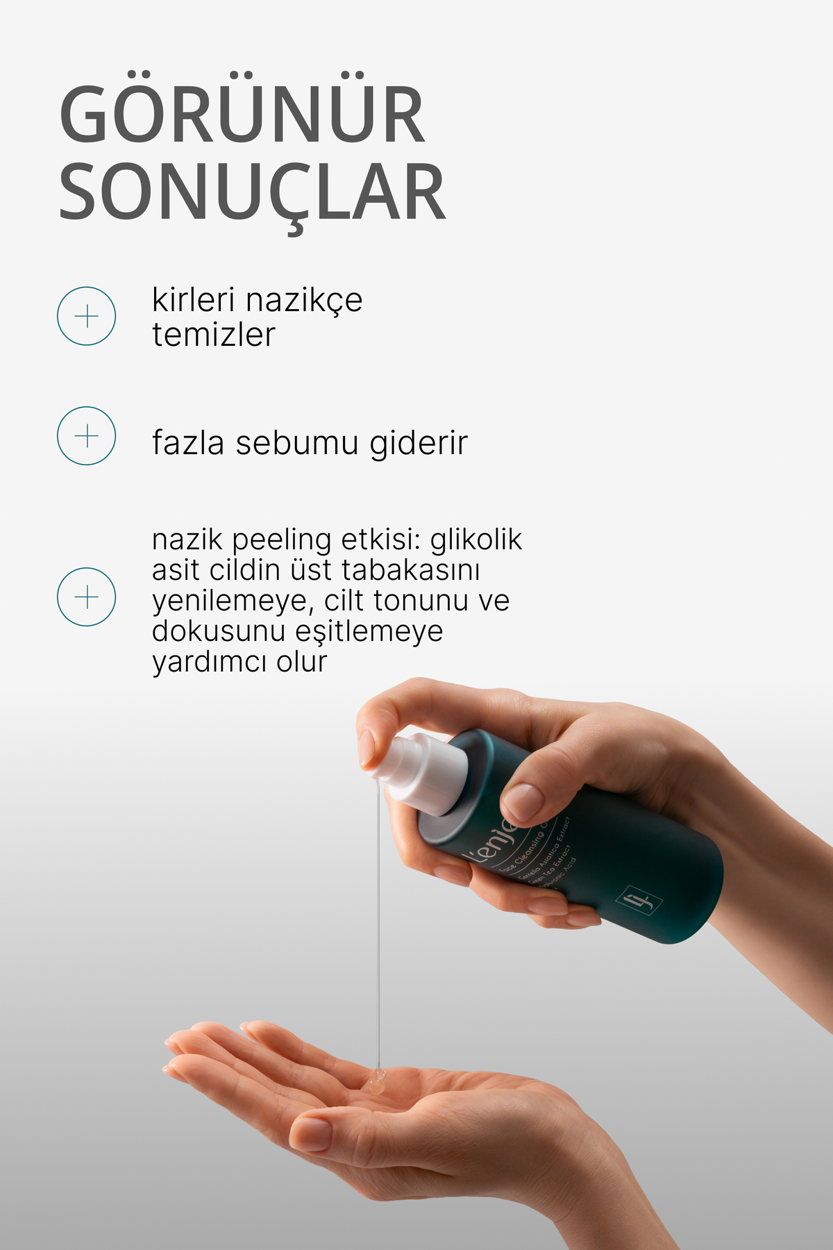 Dengeleyici Yeşil Çay Özlü Yüz Temizleme Jeli- Face Cleansing Gel(Green Tea Extract)