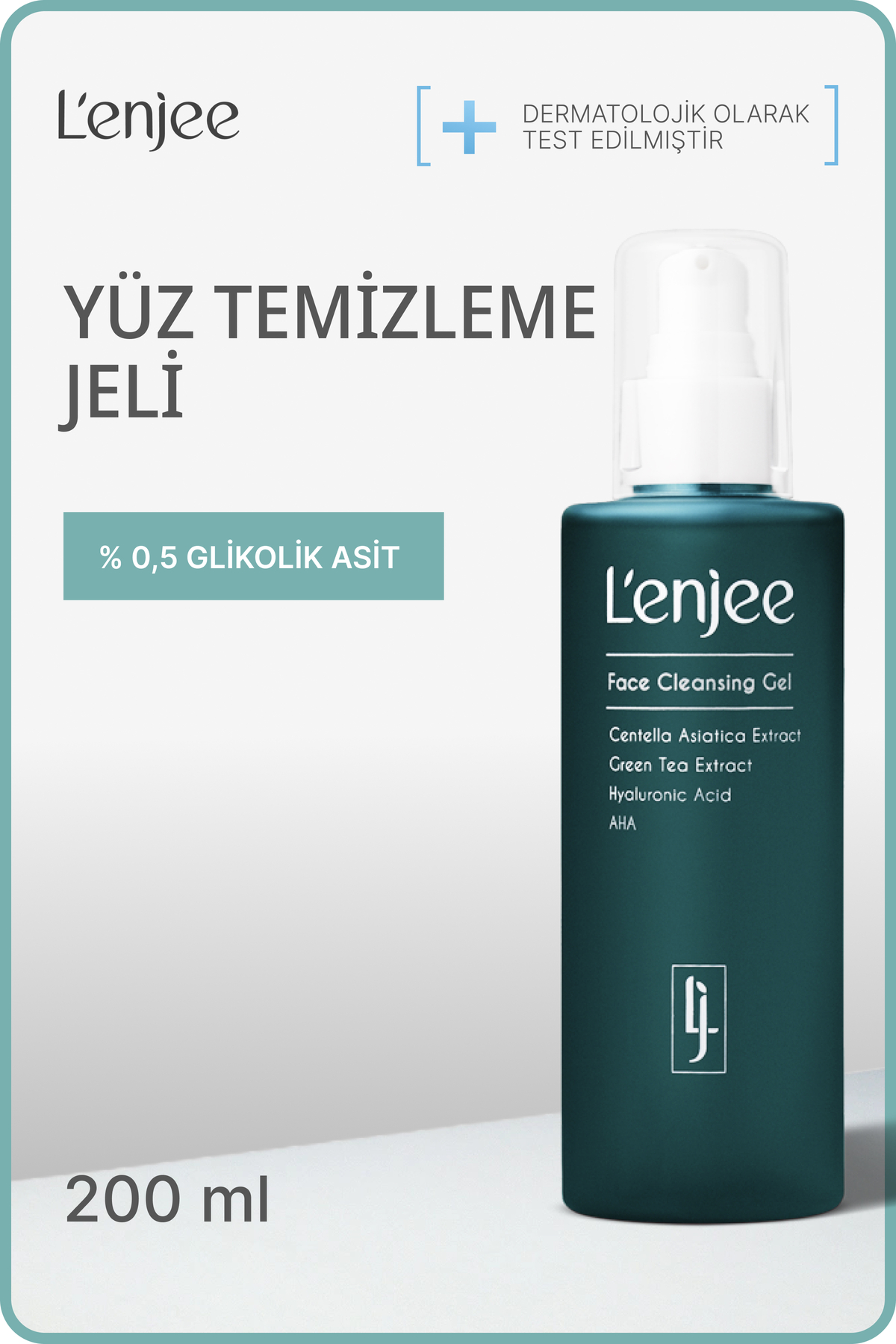 Dengeleyici Yeşil Çay Özlü Yüz Temizleme Jeli- Face Cleansing Gel(Green Tea Extract)