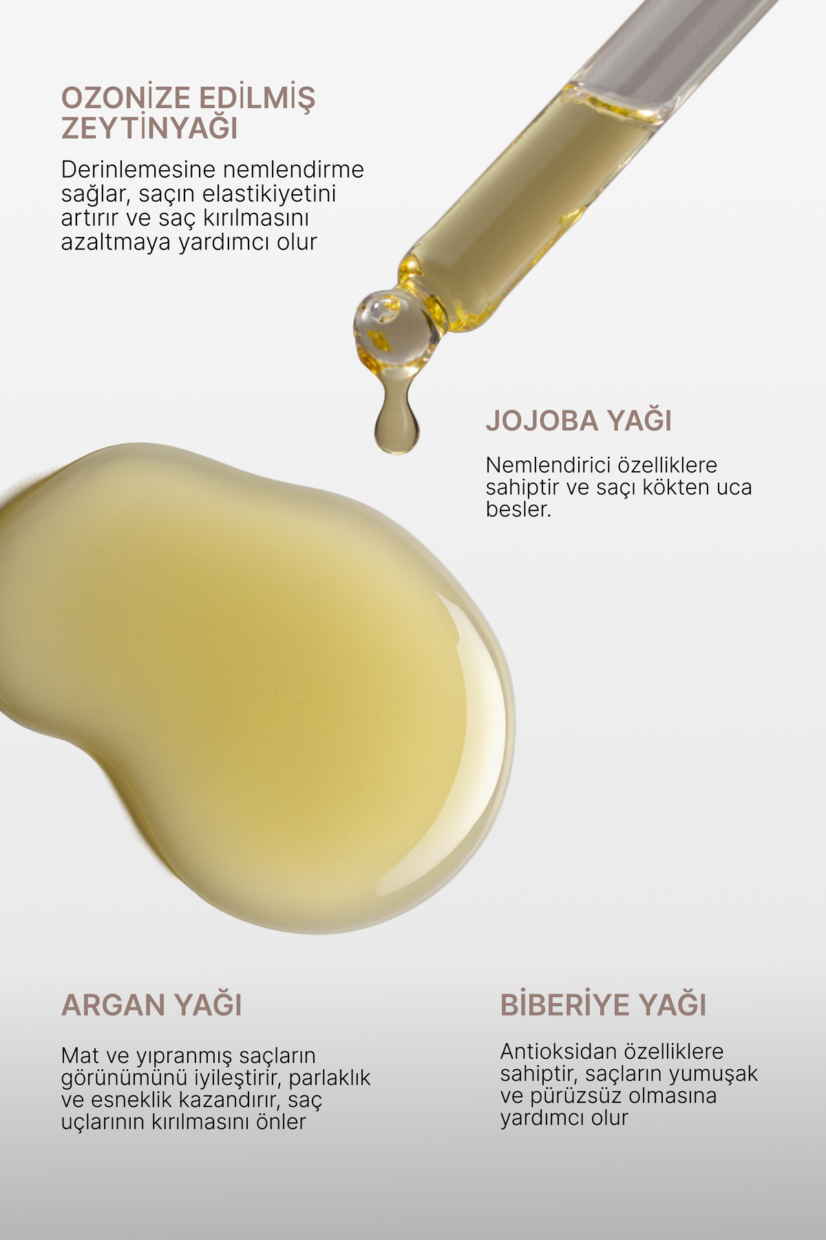 Saç Bakım Yağı Serumu | Hair Care Oil Serum (OZONİZED OLİVE OİL)