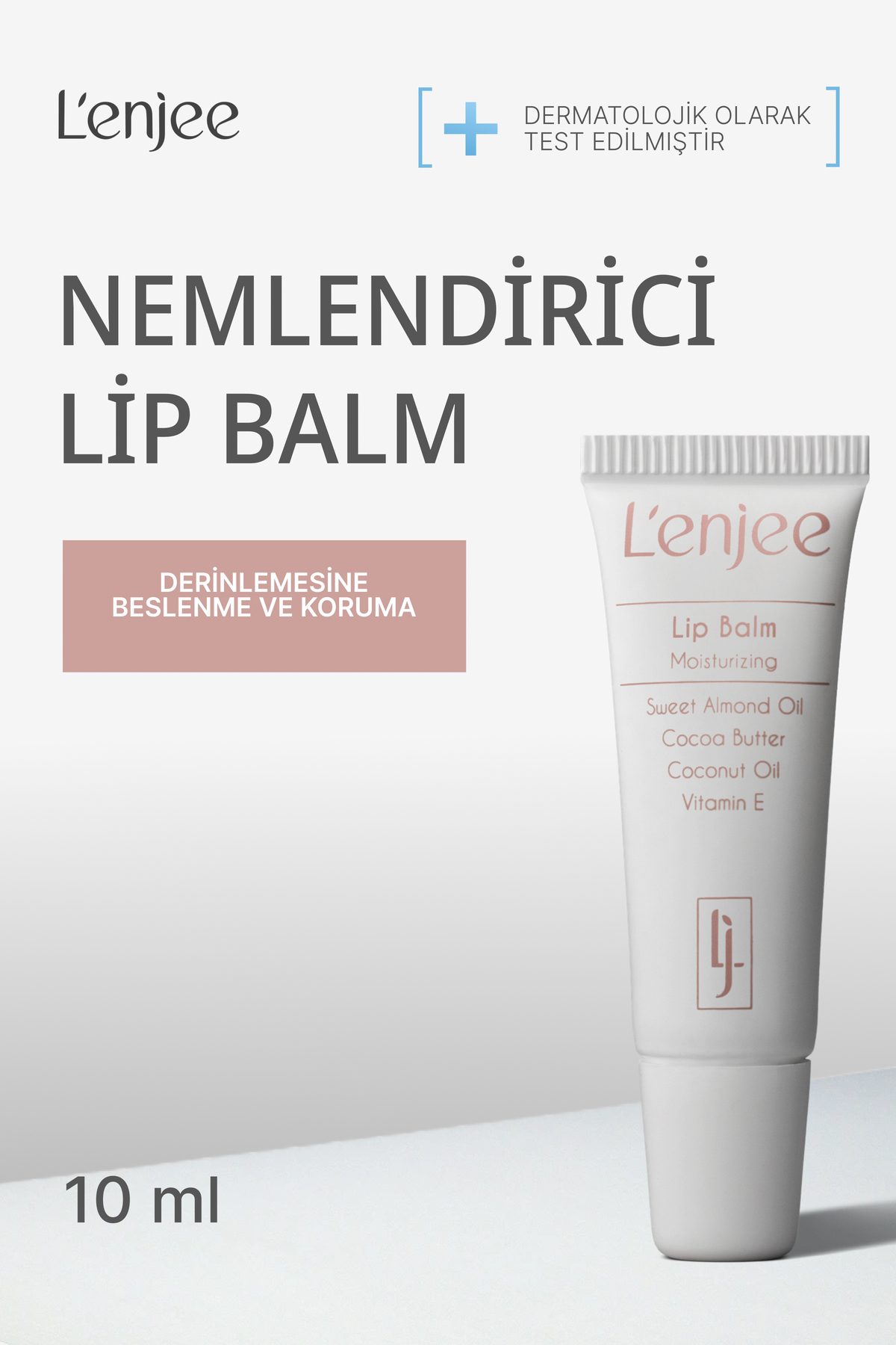 Dudak Balmı - E Vitamini & Doğal Yağ Kompleksi İçerikli Yoğun Nemlendirici ve Onarıcı Lip Balm - 10 ml