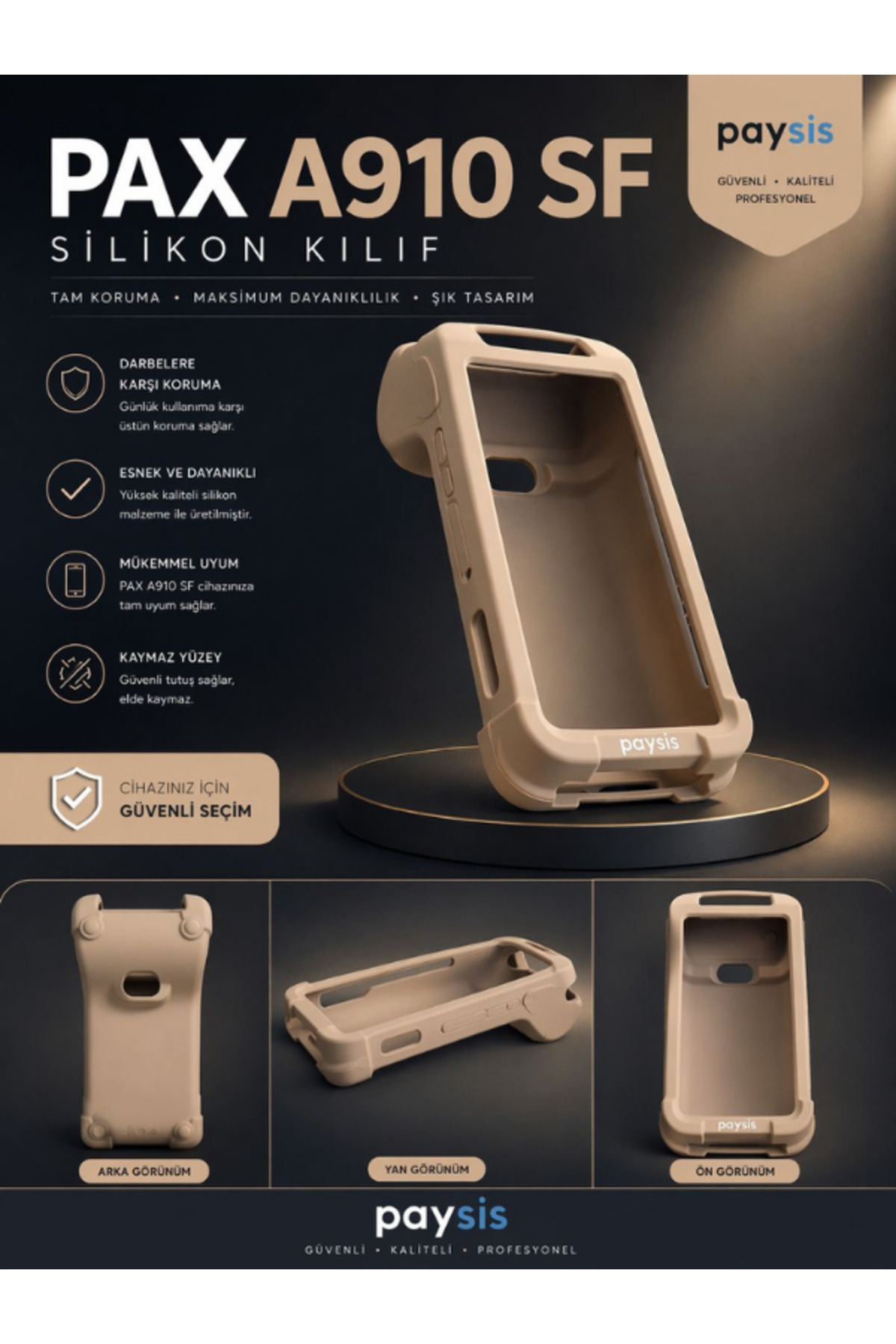 - PAX A910 SF SİLİKON KILIF