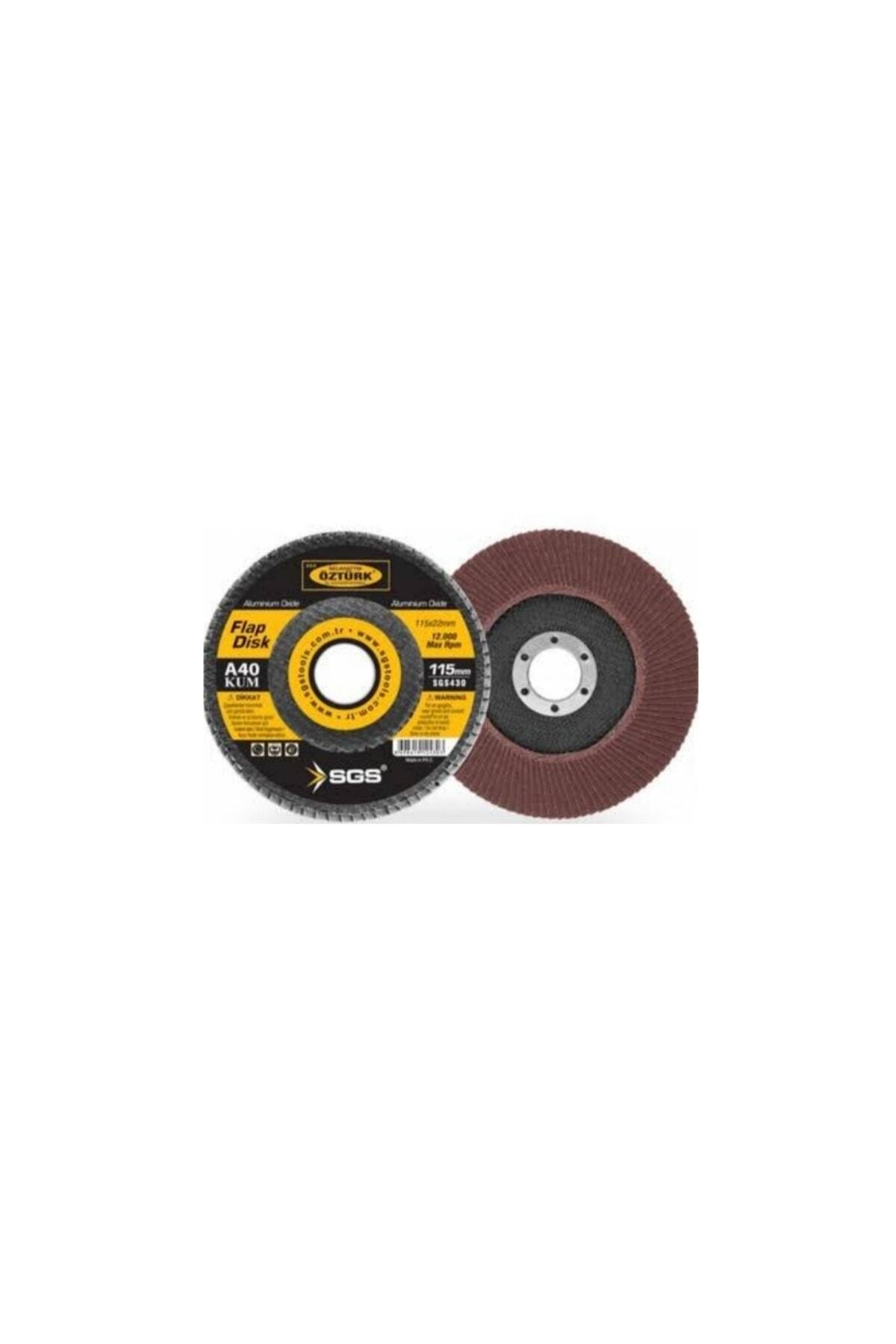 433 115 Mm Flap Disk Zımpara 100 Kum Alüminyum Oksit