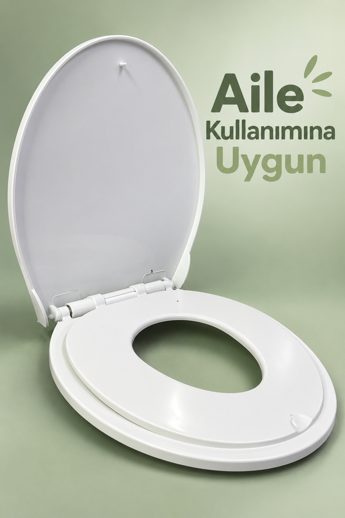 İç İçe Oturaklı Aile Tipi Beyaz Klozet Kapağı