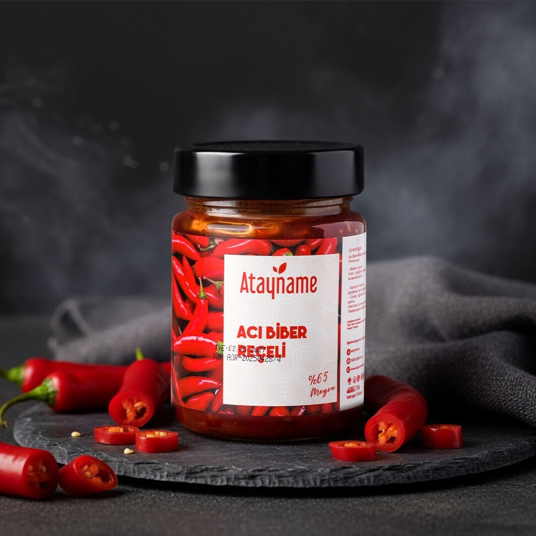 Atayname Acı Biber Reçeli 350 G %65 Meyveli