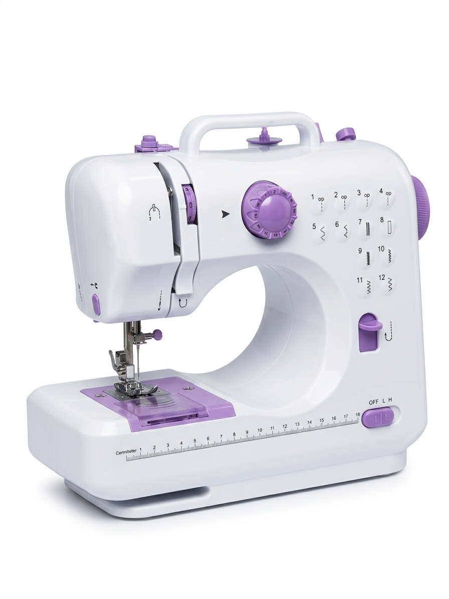 12 Farklı Dikiş Desenli Mini Dikiş Makinesi