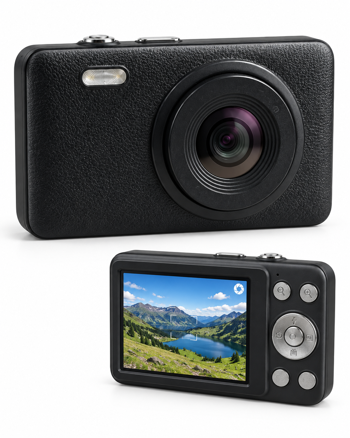 64 GB’a Kadar Hafıza Kartı Destekli Siyah Dijital Fotoğraf Makinesi