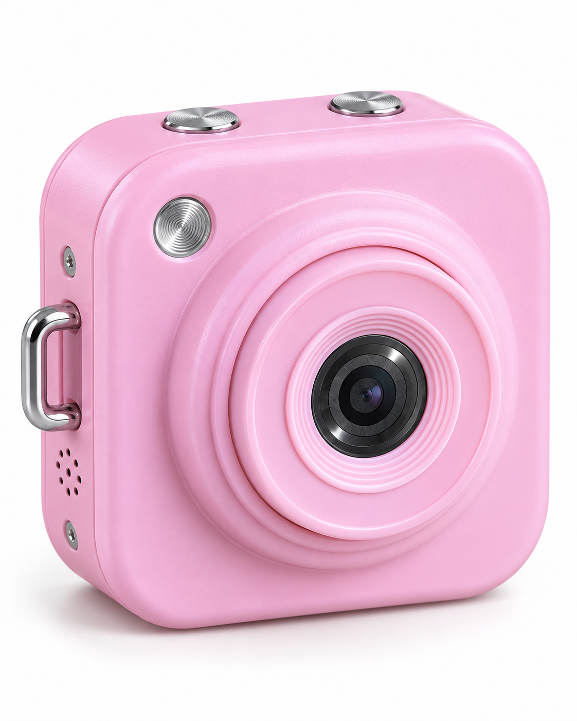 Günlük ve Seyahat Kullanımı İçin Ekranlı Pembe Mini Dijital Kamera