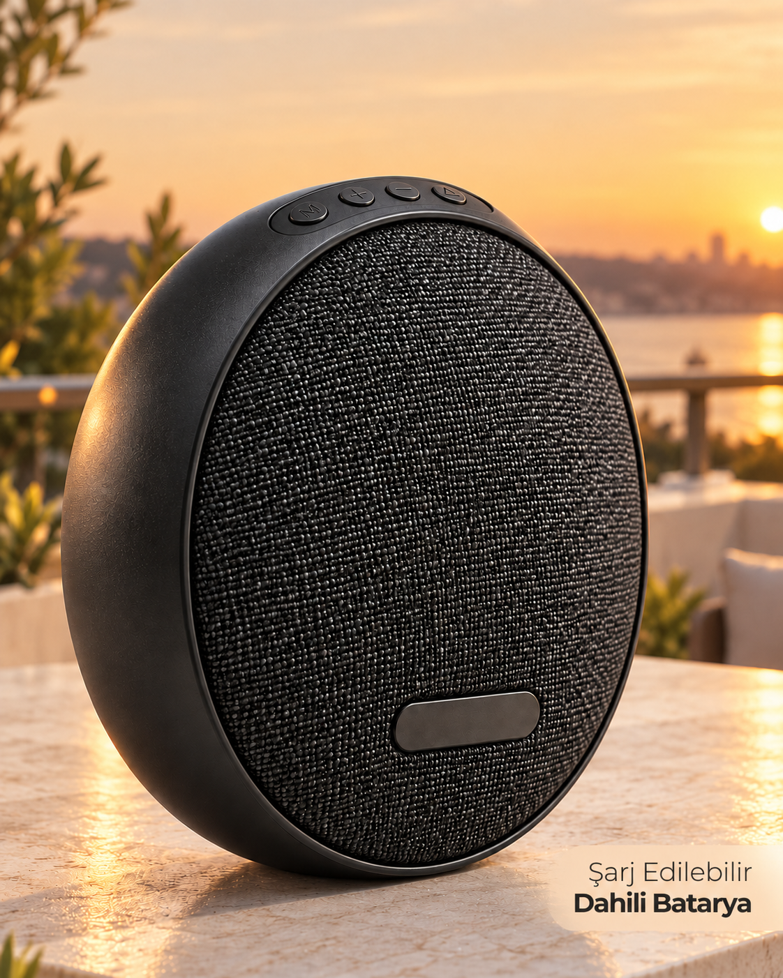 Dahili Bataryalı Kablosuz Hoparlör Bluetooth Bağlantısı ve TWS Stereo Desteği