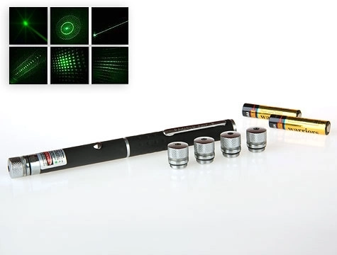 Yeşil Lazer Pointer 50 Mw 15 Km Etkili (5 Başlıklı)