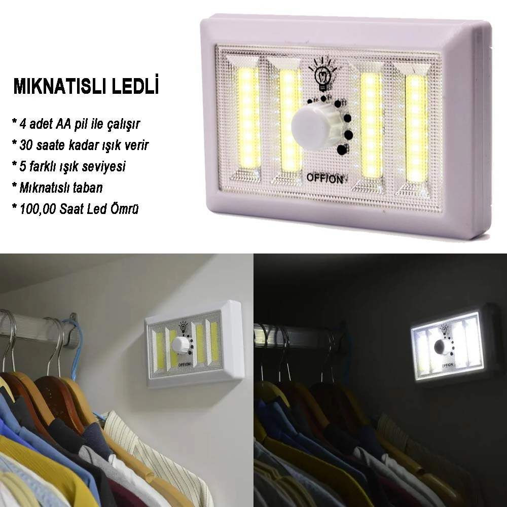 Dimmerli Işık Seviyesi Ayarlanabilir Ledli Lamba Wt-383