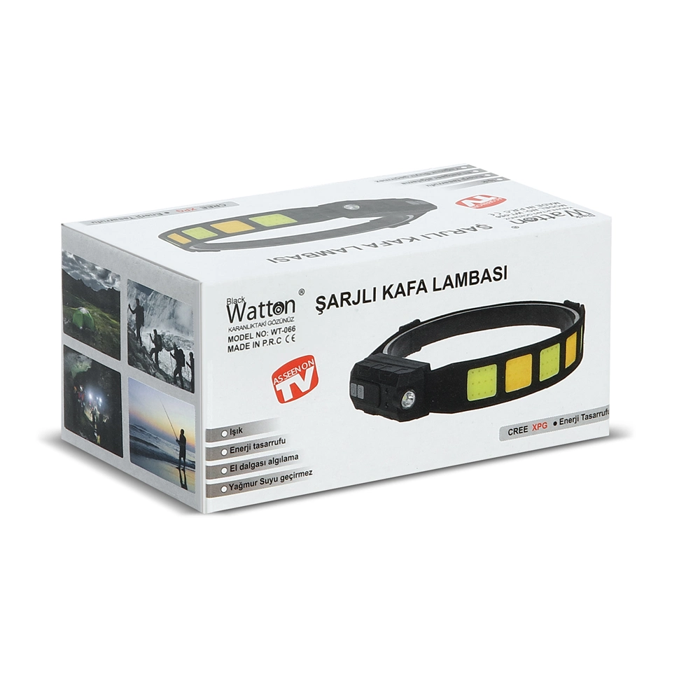 Sensörlü Cob Xpg Led Kafa Lambası Wt-066