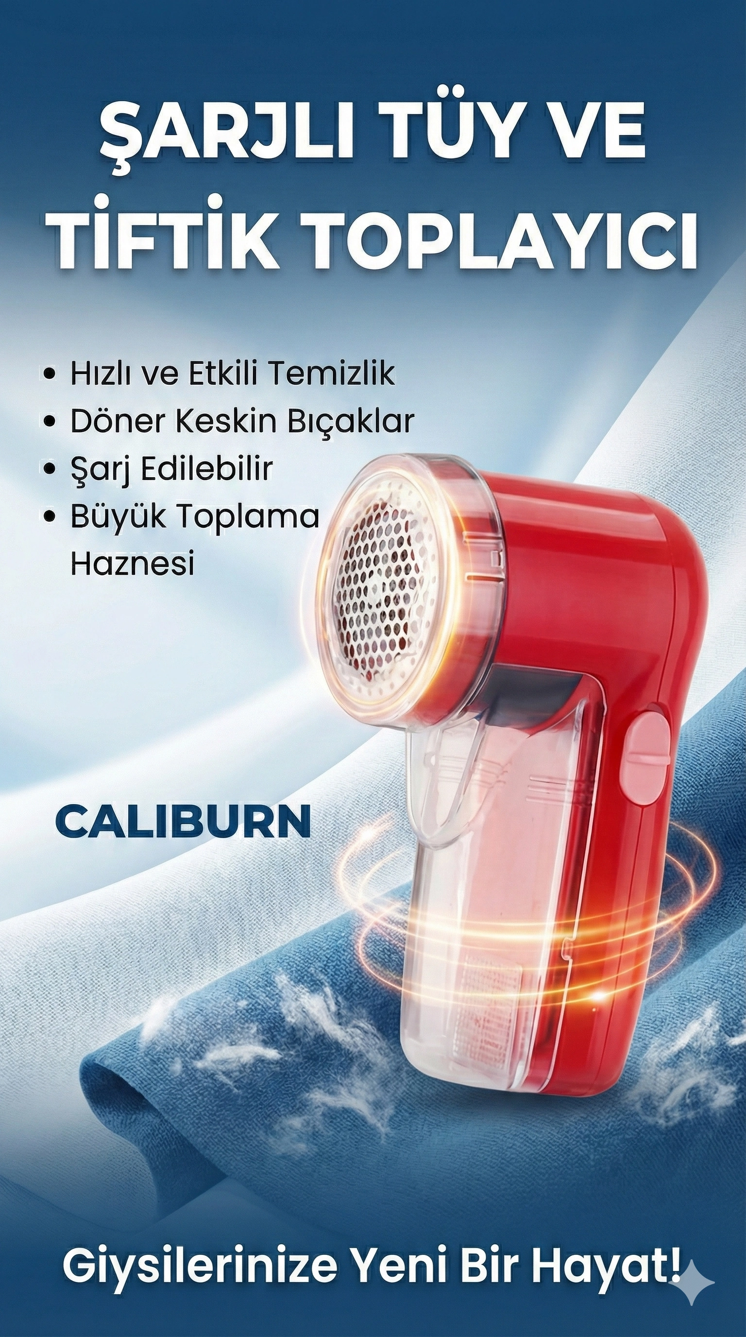 Şarjlı Kazak Tüy Toplama Makinesi