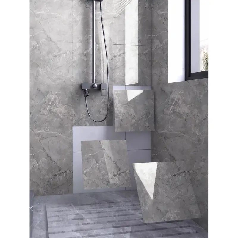 Gri Mermer Desen Duvar Sticker (30*30)