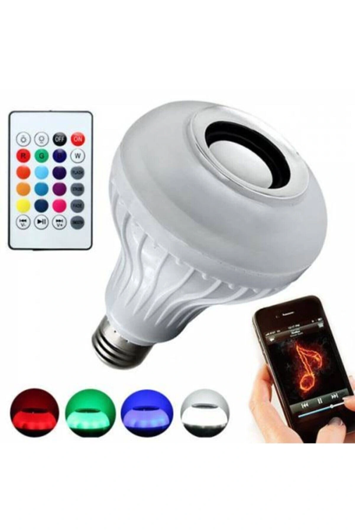 Kumandalı Bluetooth Disco Ampul Rgb