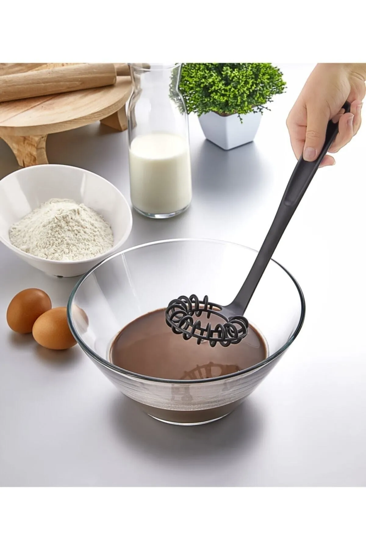 Pratik Spiral çırpıcı  Un- Yumurta - Krema Karıştırıcı