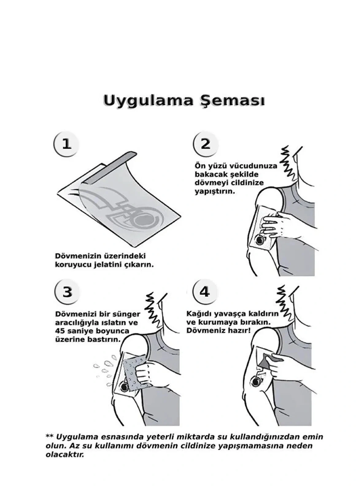 Kartal Geçici Dövme Şablonu Büyük Boy