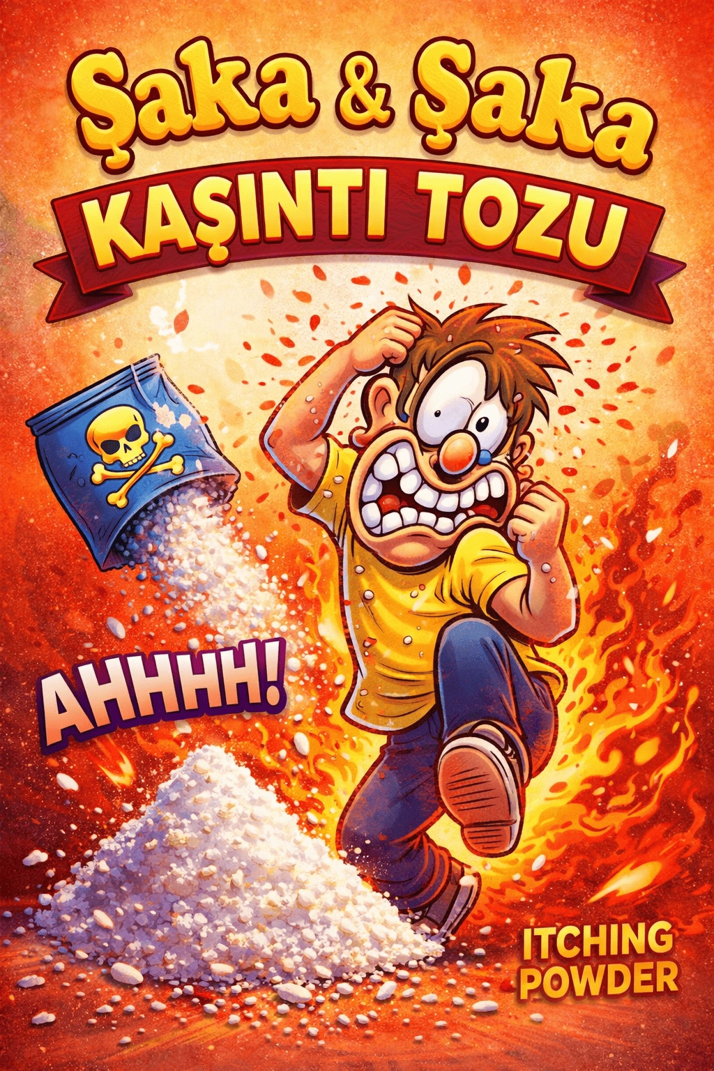 5 Adet Kaşıntı Tozu Şaka Kaşıntı Tozu Eğlence Şaka Amaçlı Toz