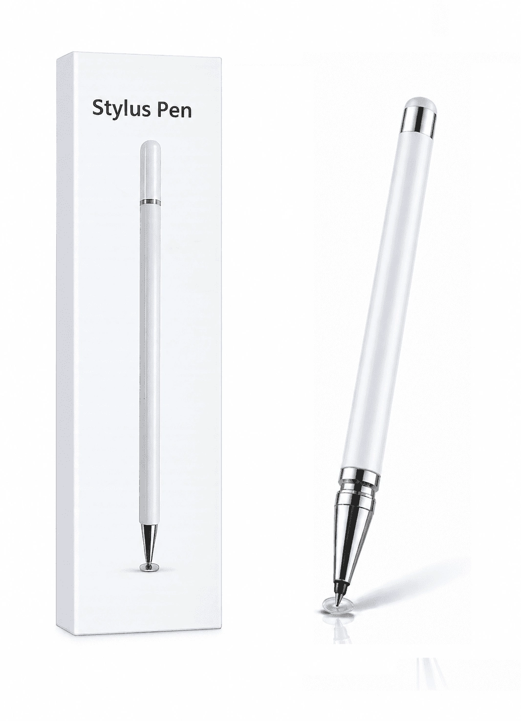 Huawei P Smart Uyumlu Dokunmatik Stylus Kalem Disk Uçlu Hassas Beyaz Tablet Telefon Çizim Kalemi