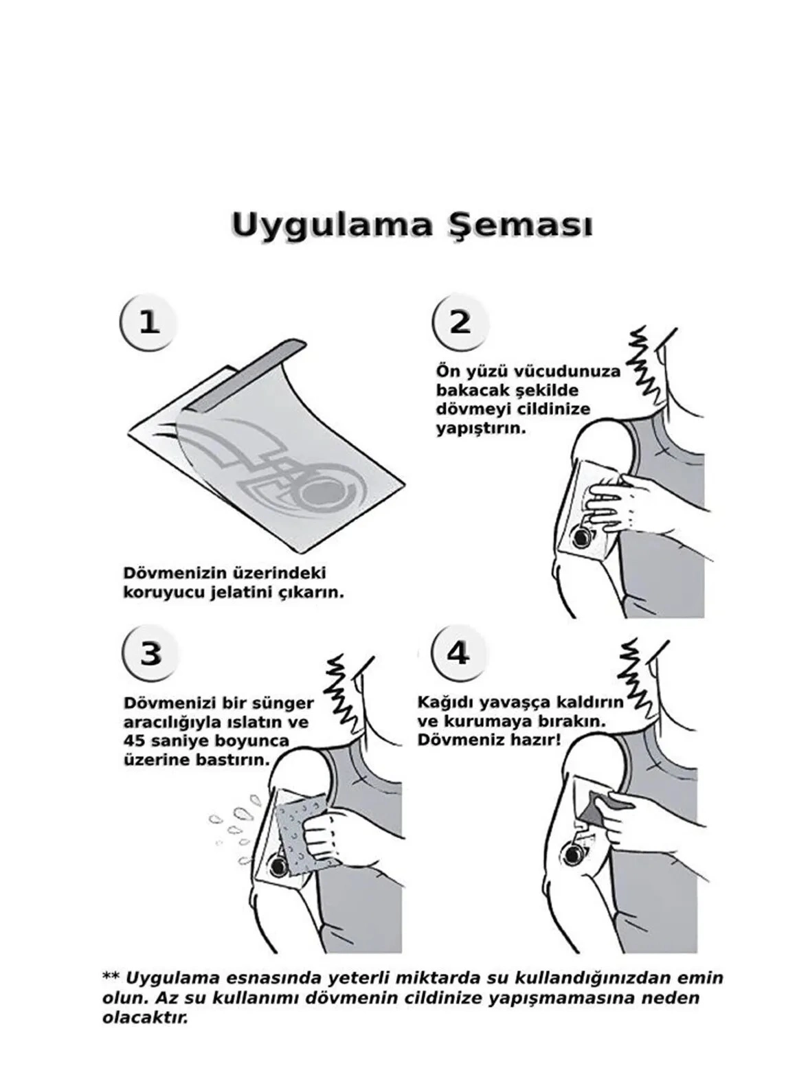 Kar Maskesi Geçici Dövme Şablonu - Mhb013