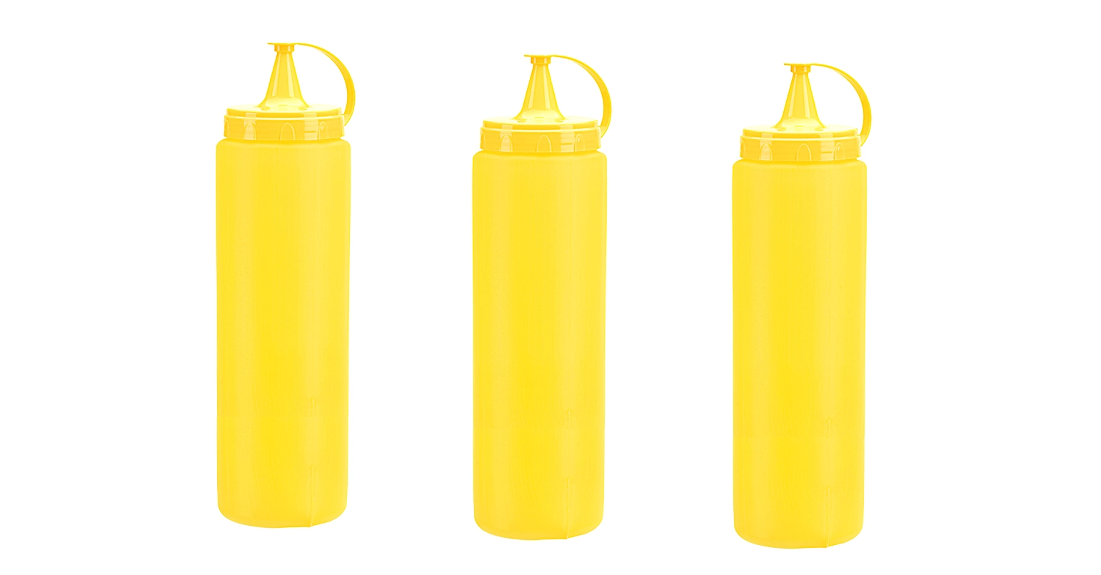 Mayonez Sos Şişesi - 700ml Sarı 3 Adet