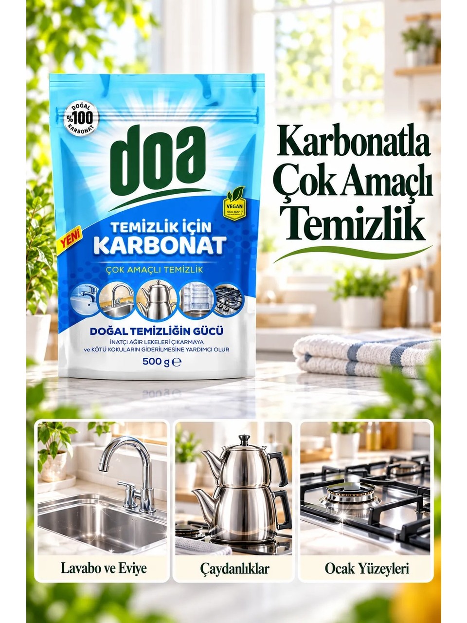 DOA KARBONAT TEMİZLİK İÇİN 500 GR