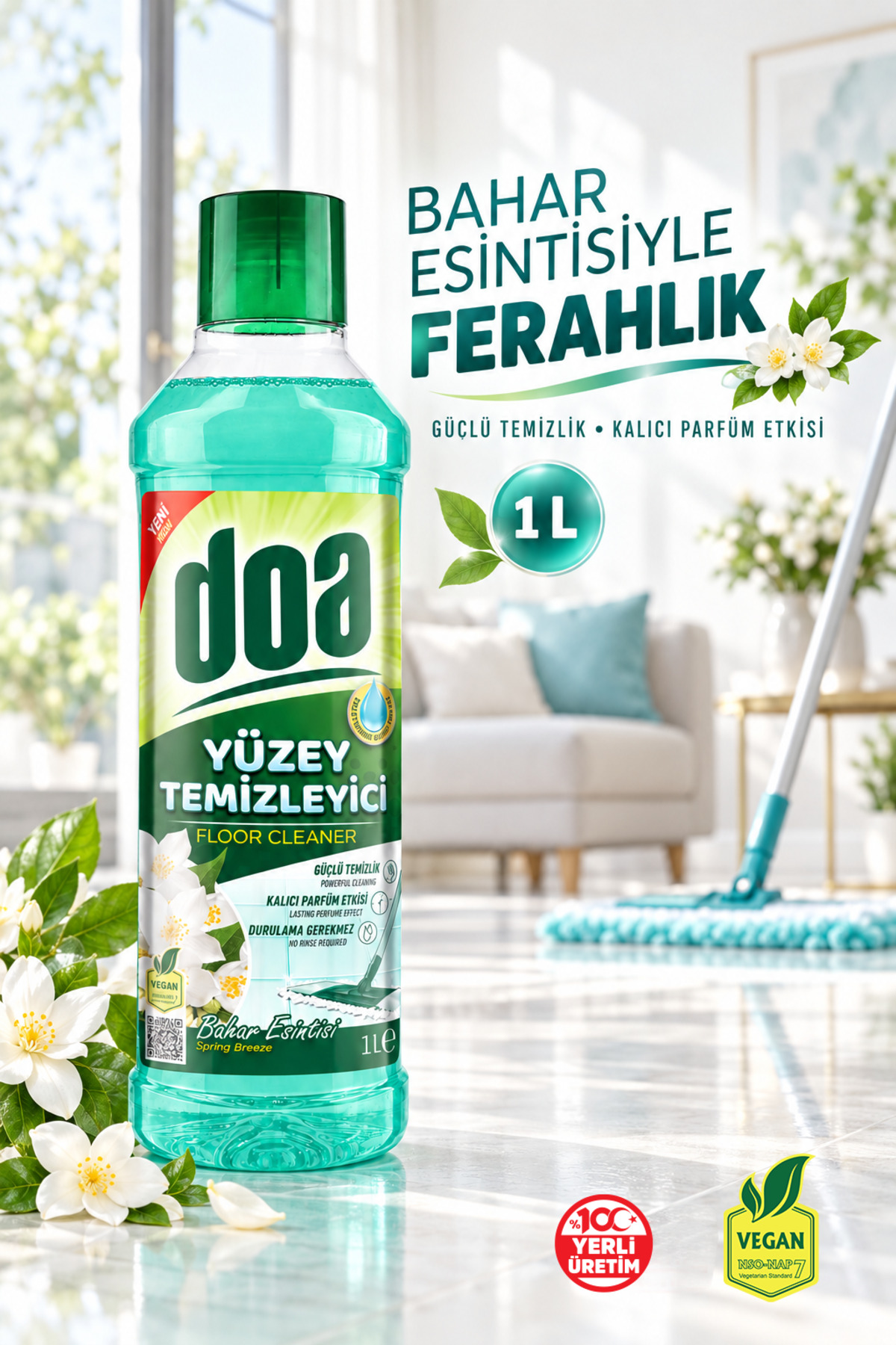 DOA YÜZEY TEMİZLEYİCİ BAHAR ESİNTİSİ / 1000 ML