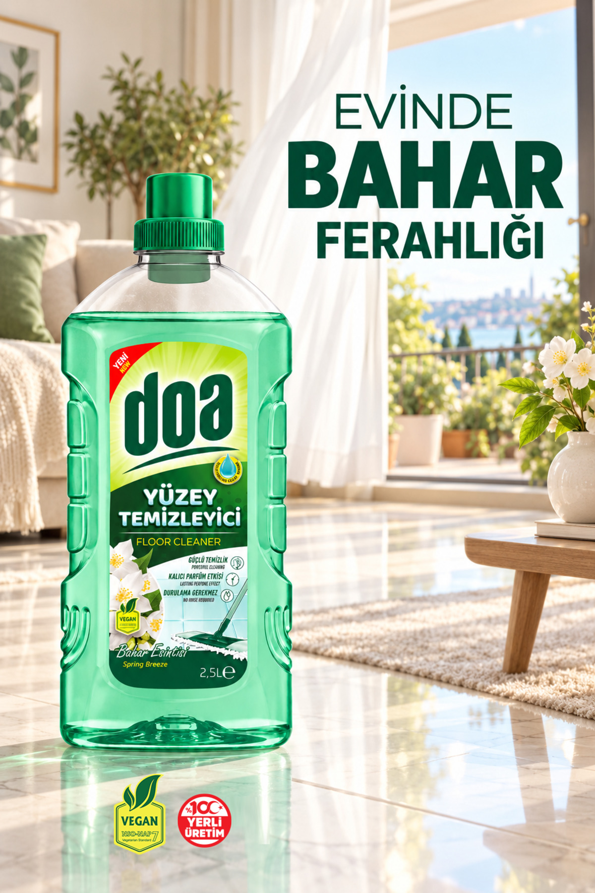 DOA YÜZEY TEMİZLEYİCİ BAHAR ESİNTİSİ / 2500 ML