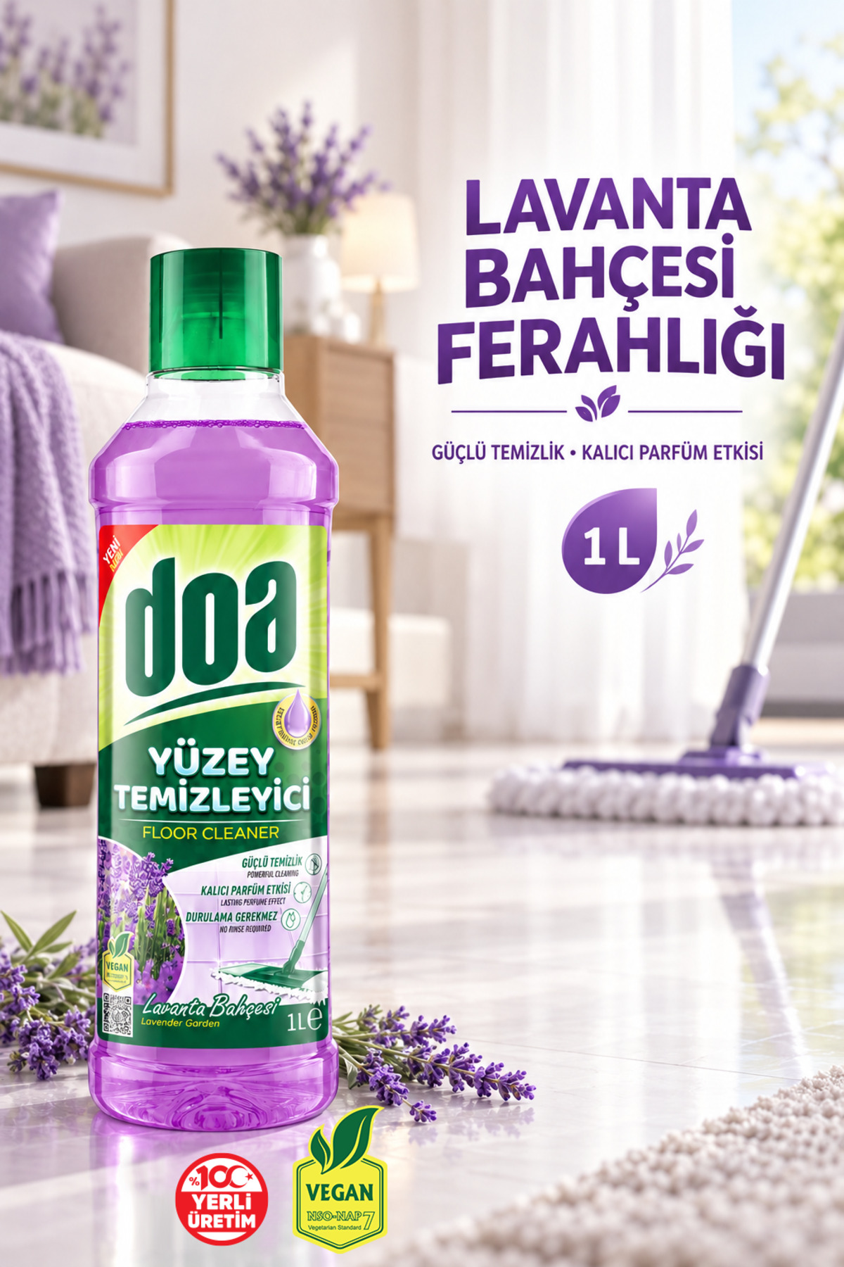 DOA YÜZEY TEMİZLEYİCİ LAVANTA BAHÇESİ / 1000 ML