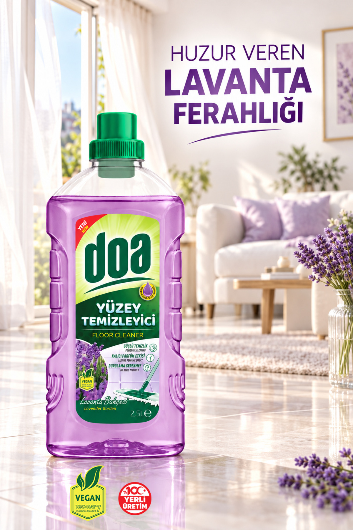 DOA YÜZEY TEMİZLEYİCİ LAVANTA BAHÇESİ / 2500 ML