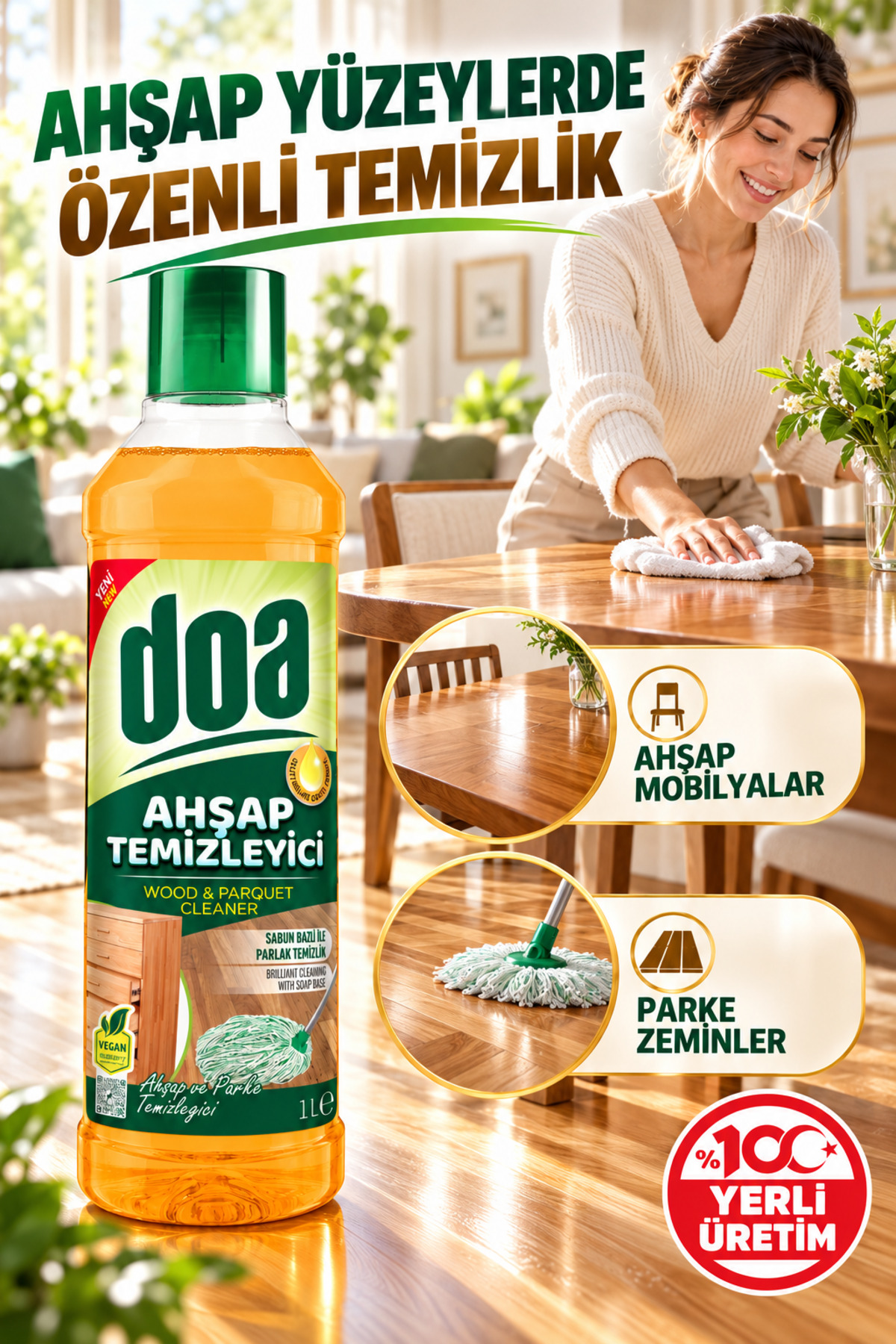 DOA AHŞAP TEMİZLEYİCİ / 1000 ML